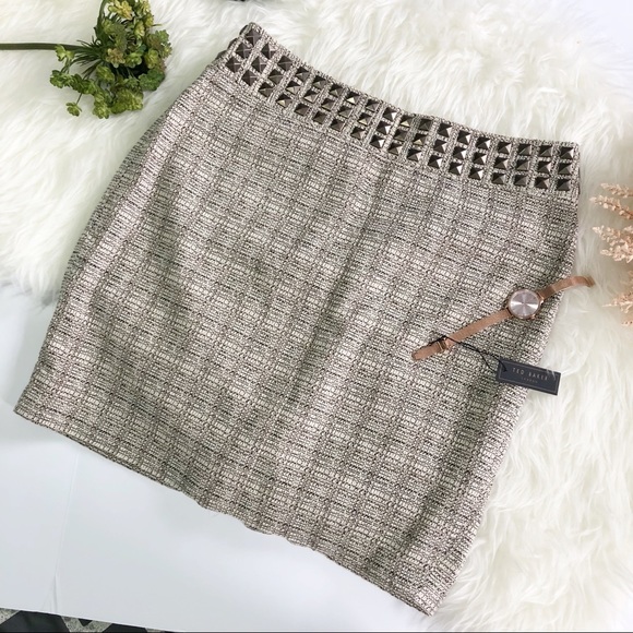The Limited Tweed Studded Pencil Skirt size 6 - Picture 1 of 6